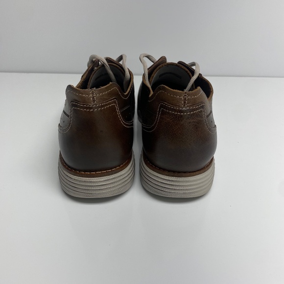 Dansko Brown Leather Oxford Sneakers with White Soles - Picture 7 of 9